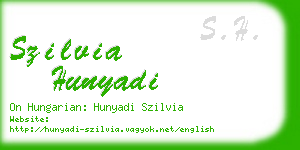 szilvia hunyadi business card